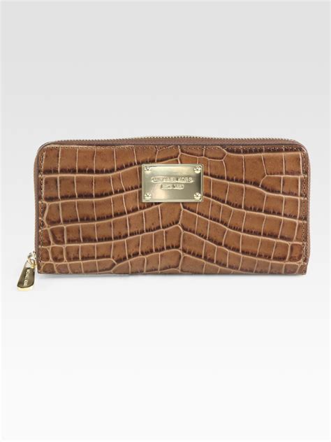 michael kors alligator zip wallet|Michael kors zip around wallet + FREE SHIPPING .